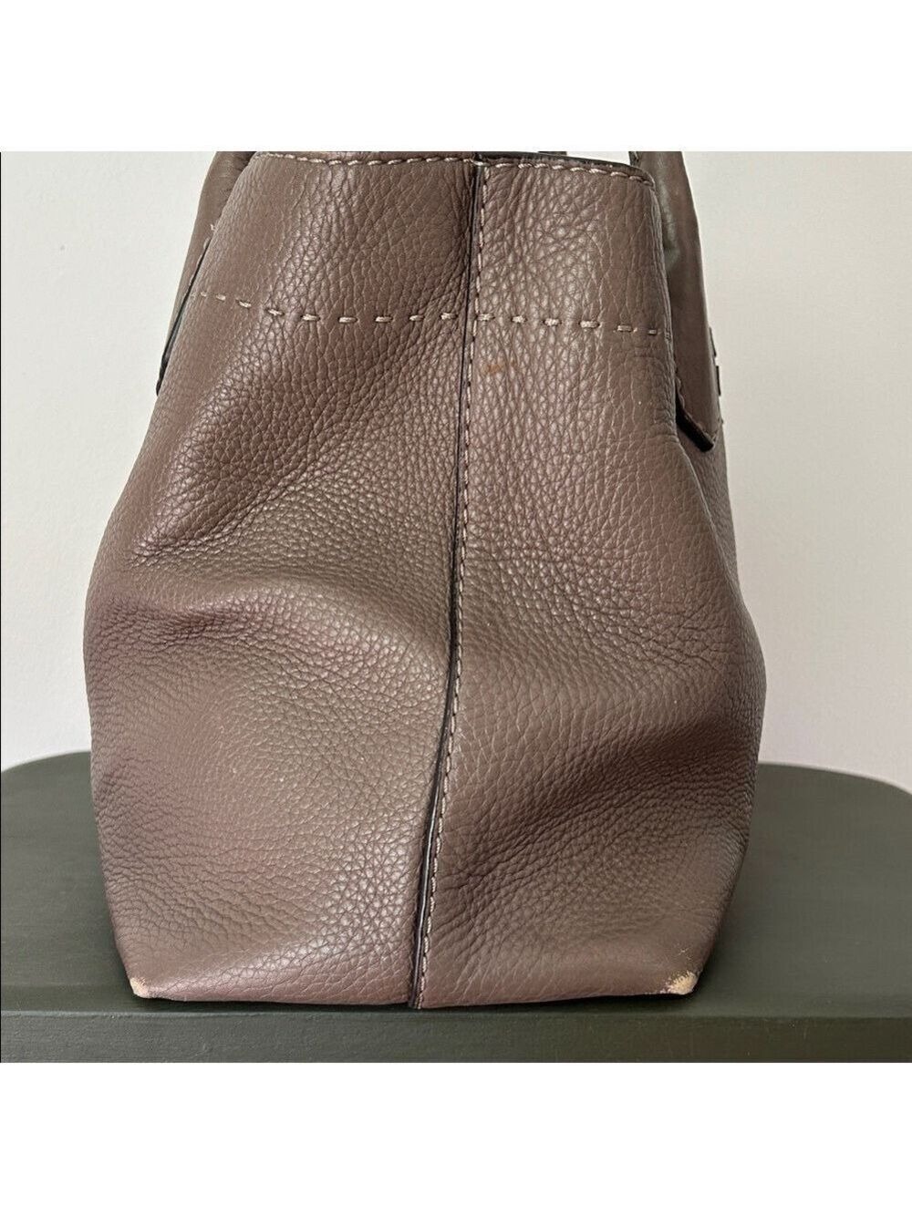 Tory Burch Pebbled McGraw Triple Compartment Leather Tote - Picture 6 of 16